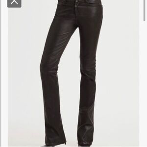 Goldsign Quinn Black Leather Pants Sz 29 Luxe Staple